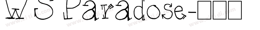 WS Paradose字体转换